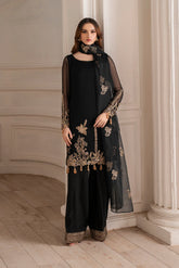 Iznik | Luxury Formal | UE-417 Embroidered Chiffon